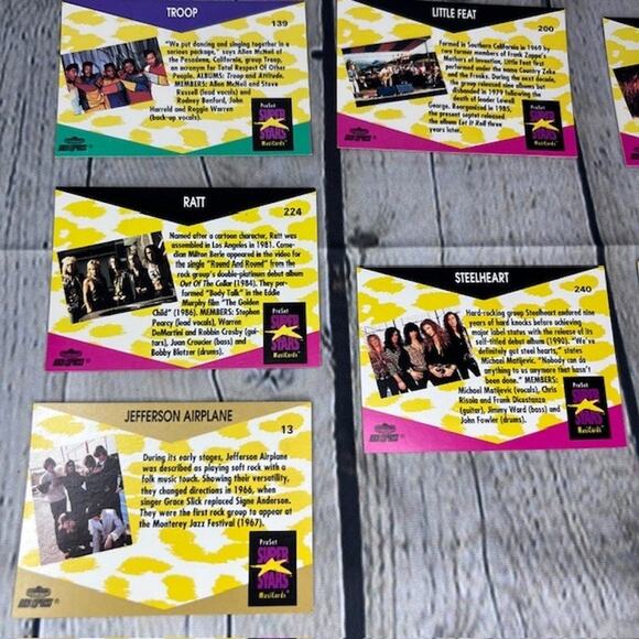 1991 Vintage 10 Card Set Retro ProSet Super Stars MusiCards Music Trading Cards - Picture 6 of 8